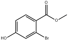 2-溴-4-羟基苯甲酸甲酯 结构式