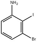 3-溴-2碘苯胺 结构式