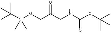 特丁基-(3-((特丁基二甲基硅基)氧)-2-丙酮)胺基甲酸酯 结构式