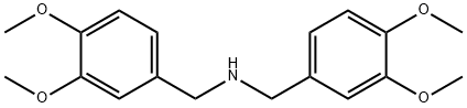二(3,4-二甲氧苄基)胺 结构式
