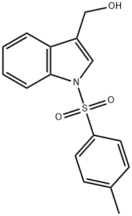 (1-甲苯磺酰-1H-吲哚-3-基)甲醇 结构式