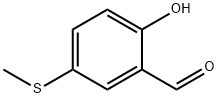 2-hydroxy-5-(methylthio)benzaldehyde Structure