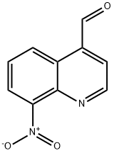 8-硝基喹啉-4-甲醛 结构式