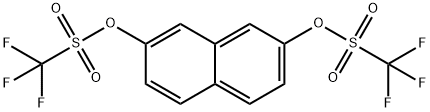 2,7-ナフタレンビス(トリフルオロメタンスルホナート) 化学構造式