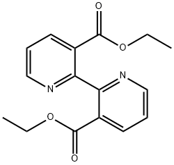 diethyl [2,2'-bipyridine]-3,3'-dicarboxylate Struktur