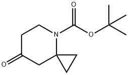 7-氧代-4-氮杂螺[2.5]辛烷-4-羧酸叔丁酯 结构式