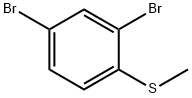 2,4-二溴-1-(甲巯基)-苯 结构式