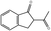 2-乙酰基-1-茚酮 结构式