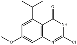 2-氯-7-甲氧基-5-(1-甲基乙基)喹唑啉-4-酮 结构式