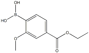 4-乙氧羰基-2-甲氧基苯基硼酸 结构式