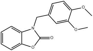 3-(3,4-dimethoxybenzyl)-1,3-benzoxazol-2(3H)-one 结构式