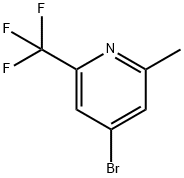 4-溴-2-甲基-6-(三氟甲基)吡啶 结构式