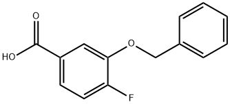 3-苄氧基-4-氟苯甲酸 结构式