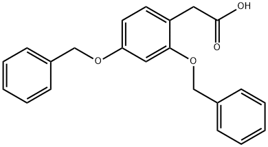 2-[2,4-双(苄氧基)苯基]乙酸 结构式