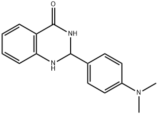 2-[4-(DIMETHYLAMINO)PHENYL]-2,3-DIHYDRO-4(1H)-QUINAZOLINONE 结构式