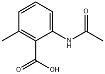 2-乙酰氨基-6-甲基苯甲酸 结构式
