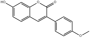 7-hydroxy-3-(4-methoxyphenyl)-2H-chromen-2-one Structure