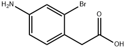 2-(4-AMINO-2-BROMOPHENYL)ACETIC ACID 结构式
