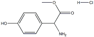 DL-对羟基苯甘氨酸甲酯盐酸盐, 68697-60-9, 结构式