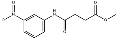 methyl 4-[(3-nitrophenyl)amino]-4-oxobutanoate 结构式
