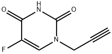 5-Fluoro-1-(2-propyn-1-yl)-2,4(1H,3H)-pyrimidinedione 结构式