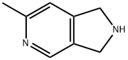 6-methyl-2,3-dihydro-1H-pyrrolo[3,4-c]pyridine 结构式