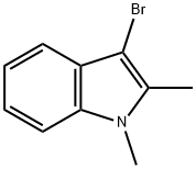 3-bromo-1,2-dimethyl-1H-indole 结构式