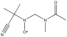 Nitroxide,  (acetylmethylamino)methyl  1-cyano-1-methylethyl  (9CI) 结构式