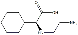 Cyclohexaneacetic acid, -alpha--[(2-aminoethyl)amino]-, (-alpha-S)- (9CI) 结构式