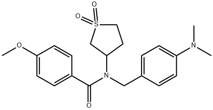 N-[4-(dimethylamino)benzyl]-N-(1,1-dioxidotetrahydro-3-thienyl)-4-methoxybenzamide Structure