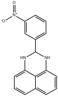 2-{3-nitrophenyl}-2,3-dihydro-1H-perimidine 结构式