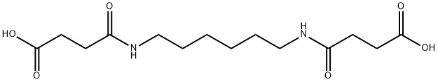 4-({6-[(3-carboxypropanoyl)amino]hexyl}amino)-4-oxobutanoic acid 结构式