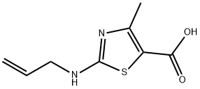 5-Thiazolecarboxylicacid,4-methyl-2-(2-propenylamino)-(9CI) 结构式