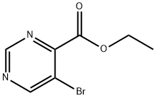 5-溴-4-嘧啶甲酸乙酯 结构式