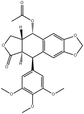 乙酰基表鬼臼毒素, 1180-35-4, 结构式