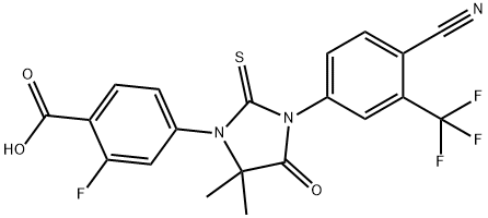 恩杂鲁胺羧酸, 1242137-15-0, 结构式