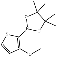 3-メトキシチオフェン-2-ボロン酸ピナコールエステル 化学構造式