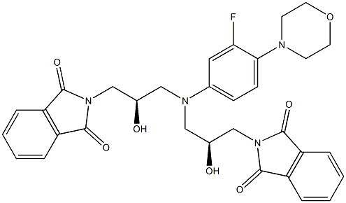 利奈唑胺杂质 14 结构式
