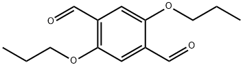 2,5-dipropoxybenzene-1,4-dicarbaldehyde Struktur