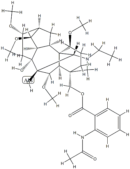 洋翠雀鹼, 509-17-1, 结构式