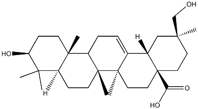 3β,30-Dihydroxyolean-12-en-28-oic acid 结构式