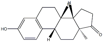 (8α)-3-Hydroxyestra-1,3,5(10)-trien-17-one 结构式