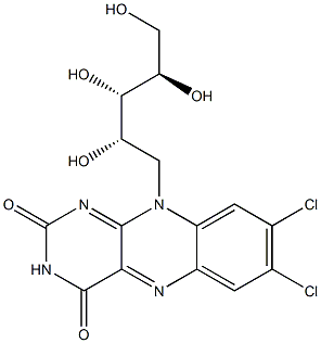 7,8-Dichloro-7,8-didemethylriboflavin 结构式