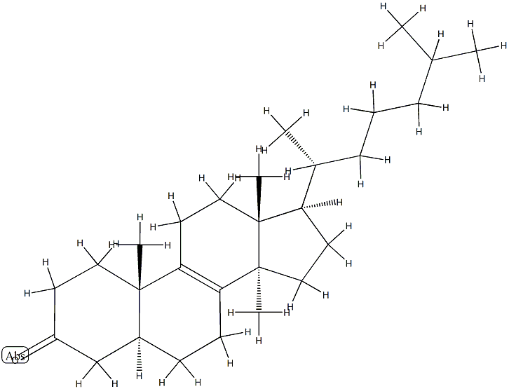 14-Methyl-5α-cholest-8-en-3-one 结构式