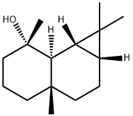 (1aR,7aα,7bβ)-Decahydro-1,1,3aβ,7-tetramethyl-1H-cyclopropa[a]naphthalen-7α-ol Struktur