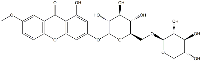 Isogentisin 3-primeveroside 结构式