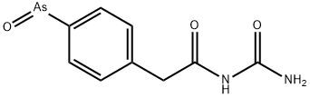 2-(4-arsenosophenyl)-N-carbamoyl-acetamide 结构式