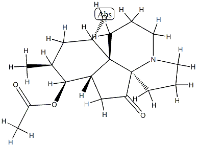 Acetic acid [(13S)-13β-hydroxy-5-oxoserratinan-8α-yl] ester 结构式