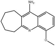 7,8,9,10-テトラヒドロ-4-メトキシ-6H-シクロヘプタ[b]キノリン-11-アミン 化学構造式