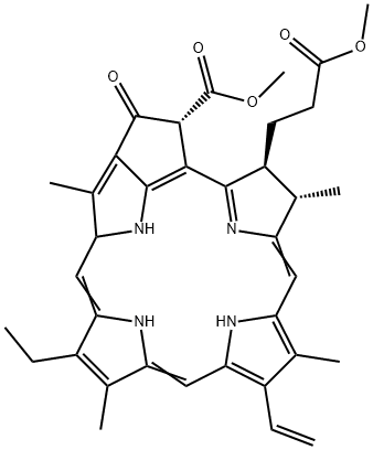 脱镁叶绿酸A甲酯, 5594-30-9, 结构式
